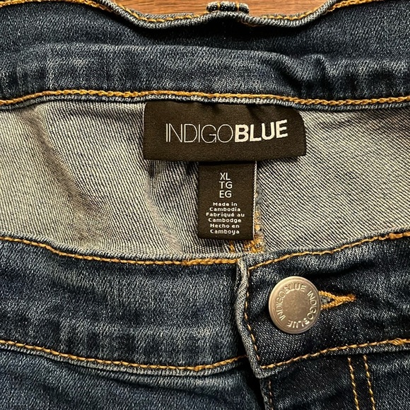 Indigo Blue Maternity Denim Shorts Size XL - Picture 4 of 6